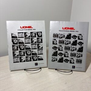 Lot of Two Lionel 1983 Train Catalog Set Collector Traditional Series Vintage